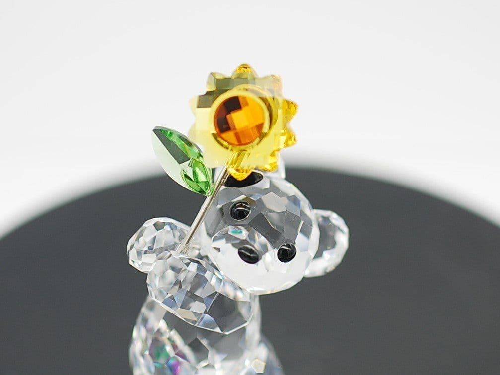 訳アリ品スワロフスキー クリスタル 置き物 2点セット ■ クリスベア 鈴 ベル