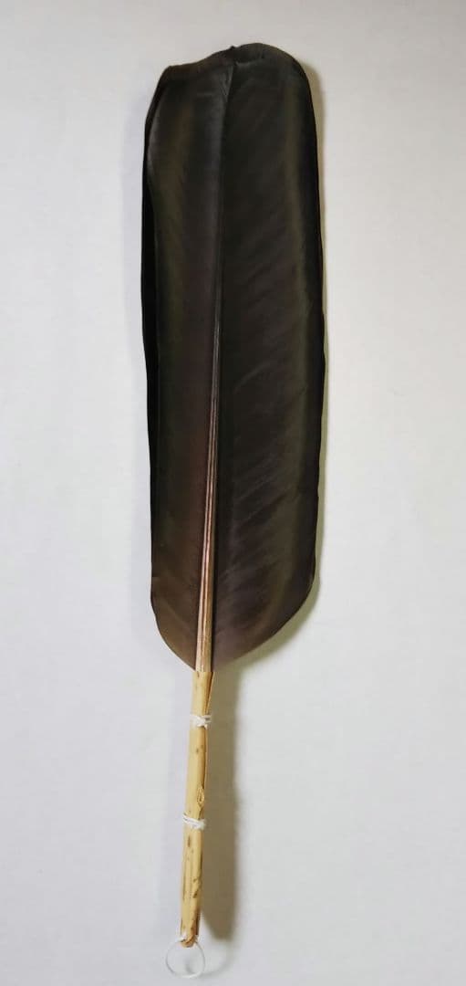 茶道具 羽箒 炉用 左羽 鴻鶴 杉本鳳堂 新品未使用