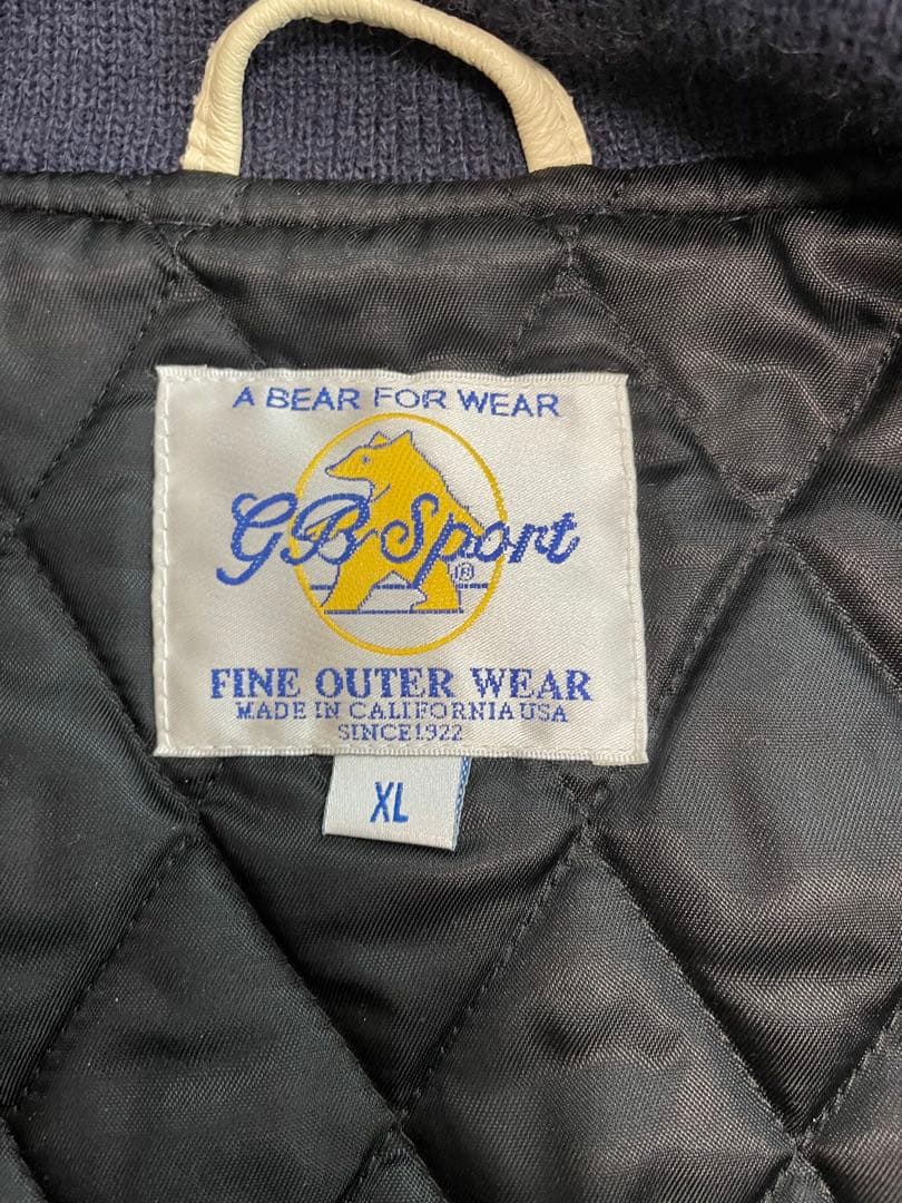 GBsport ジービースポーツ　スタジャン　ネイビー／クリーム　XL