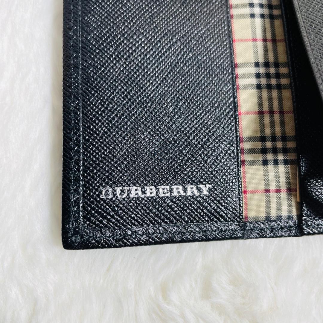 新品未使用　BURBERRY ノバチェック キーケース ブラック キーリング
