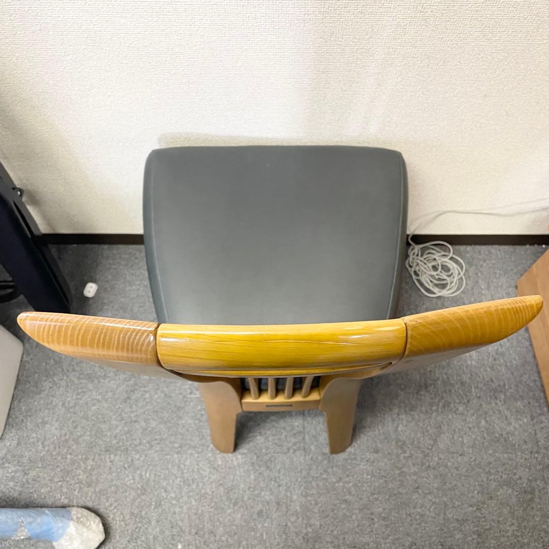 カリモク CD34モデル ダイニングチェア 合成皮革張 オーク材⑤ F