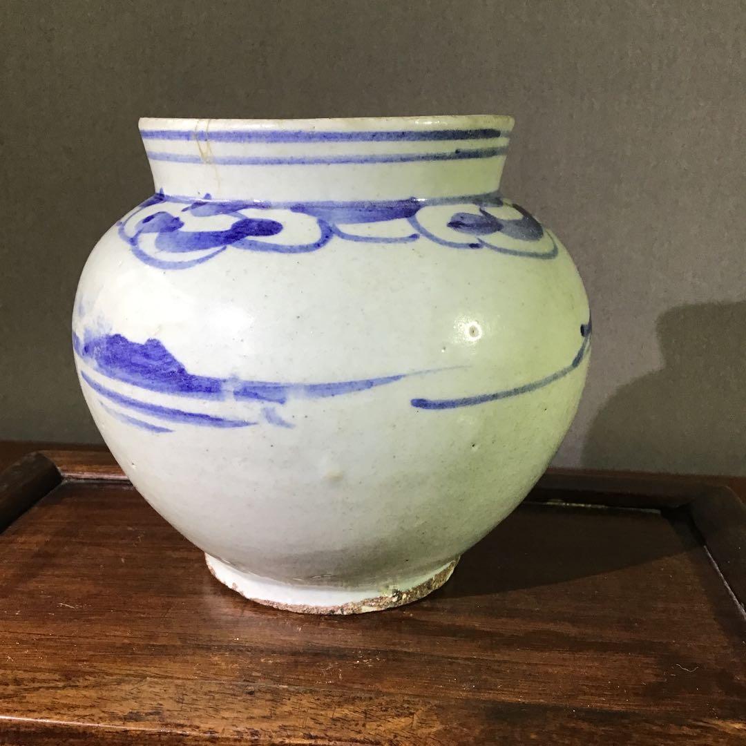 李朝　蓋付小壺