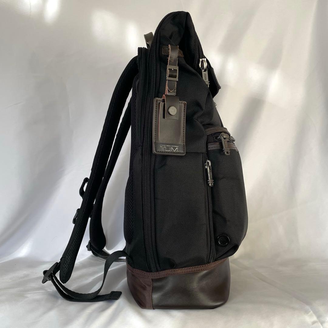 TUMI リュック 222388HK2 ロールトップ バックパック 黒 ビジネス