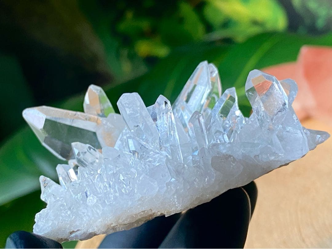 ゼッカデソウザ産　水晶クラスター　天然石　ゼッカクリスタル　タイムリンク
