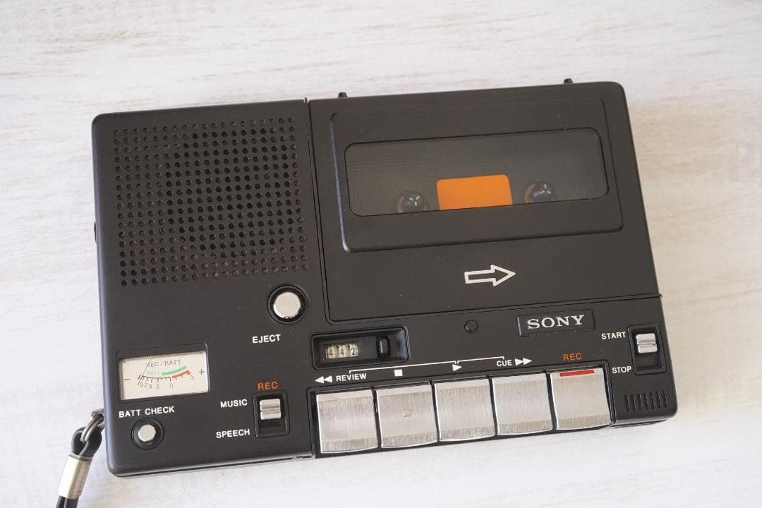 動作品 SONY カセットレコーダー・TC-1100B 日本製カセットプレーヤー