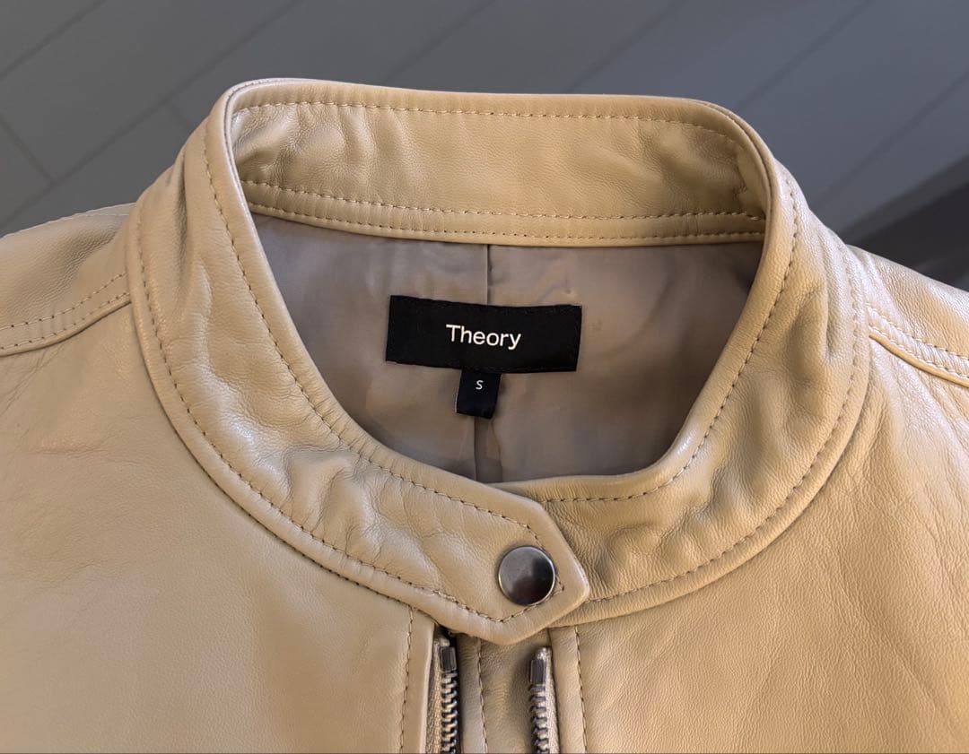 【美品】 Theory ラムレザー ライダース