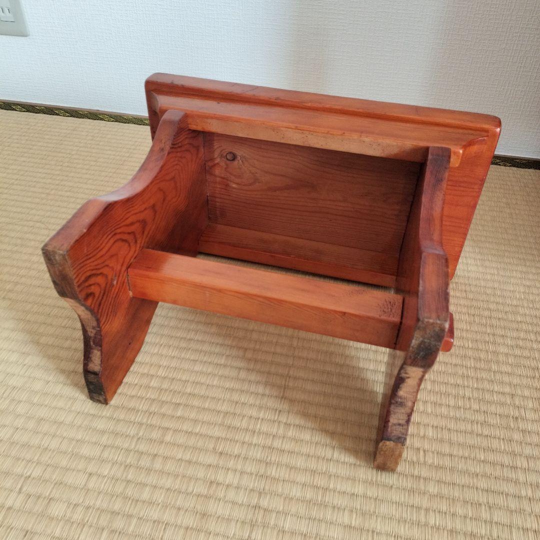 イギリスアンティーク　ロースツール　英国アンティーク木製チェア