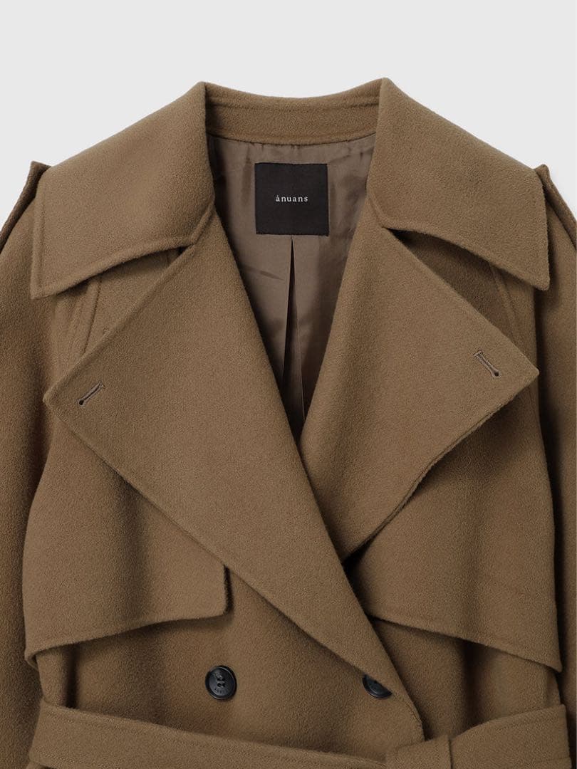 ✨️最終お値下げ✨️ anuans リバーウールミドルトレンチコート