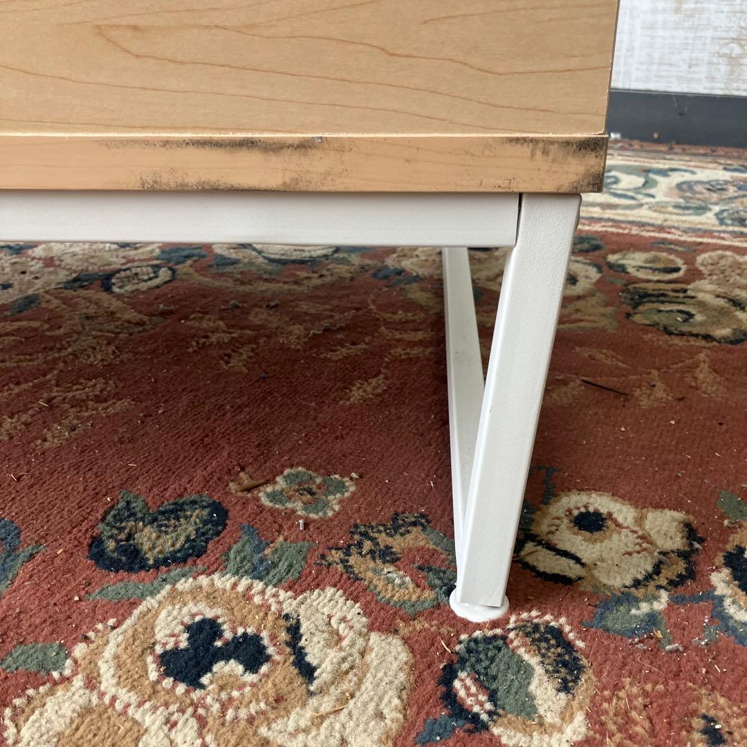 ナチュラル木製引き出し付きセンターテーブル