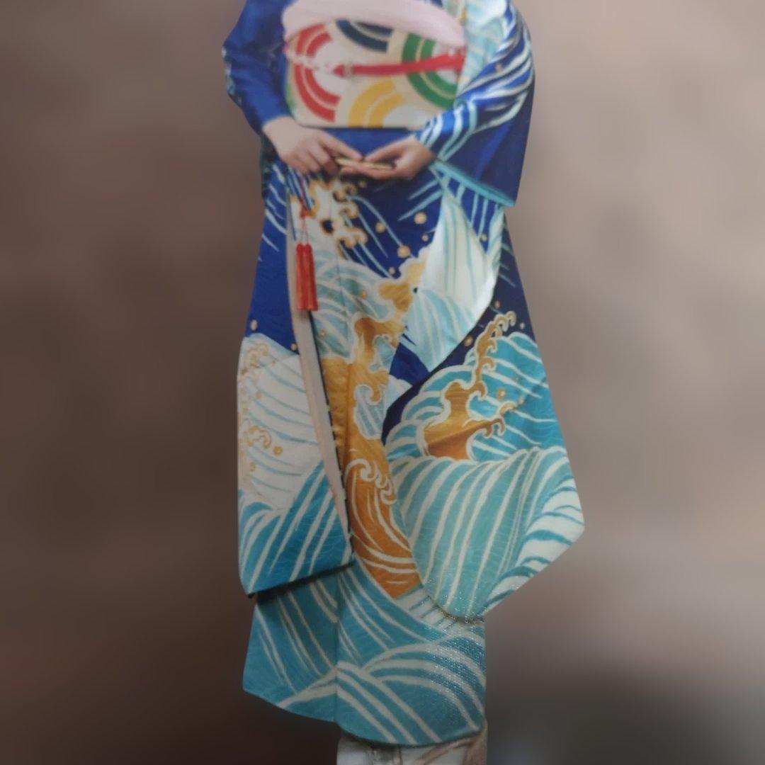 振り袖　フルオーダー品　京友禅