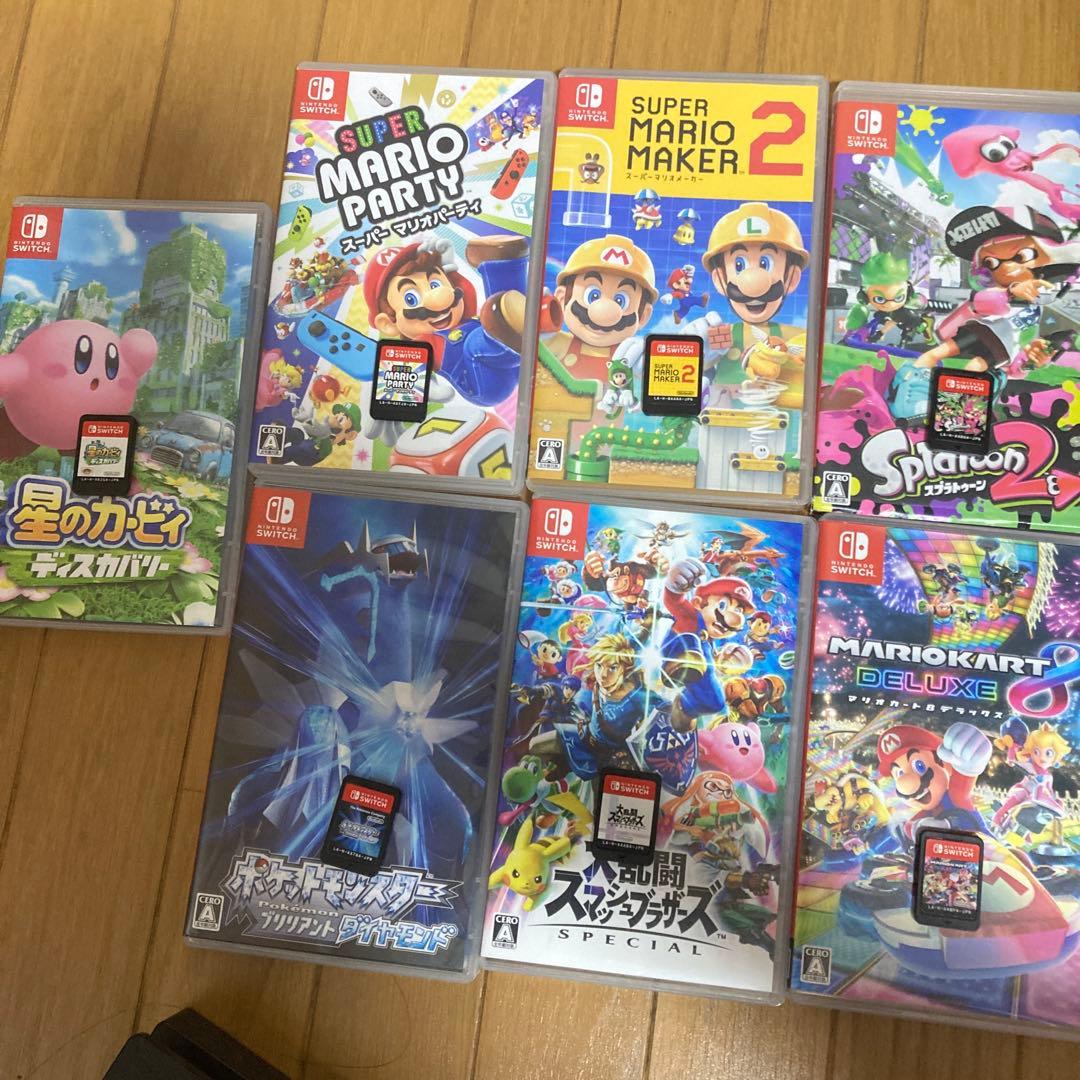 NintendoSwitch初期型 純正プロコン ソフト7本 ＋周辺機器