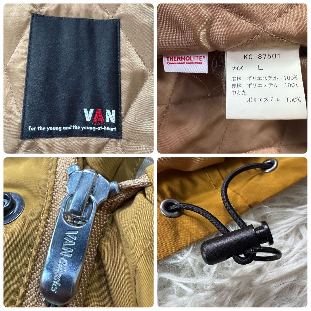 美品✨VAN JACKET モッズコート　ワッペン　刺繍　サーモライト　L