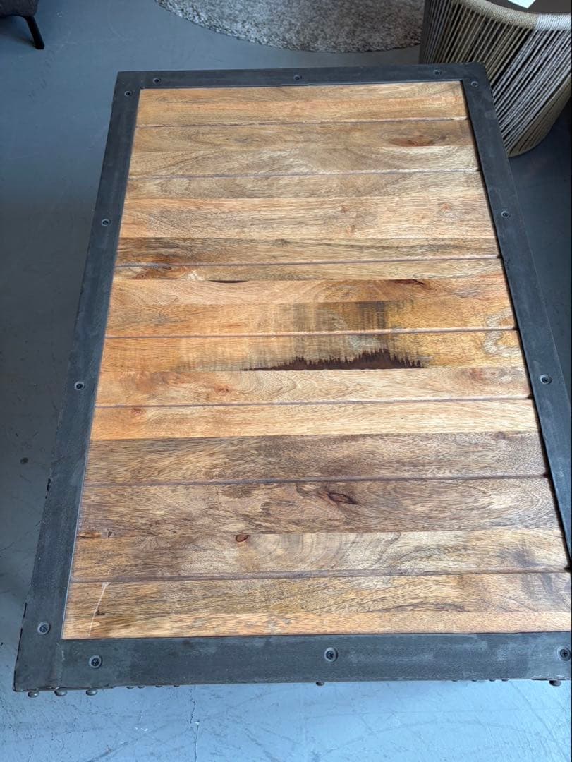 インダストリアル調　センターテーブル/ローテーブル