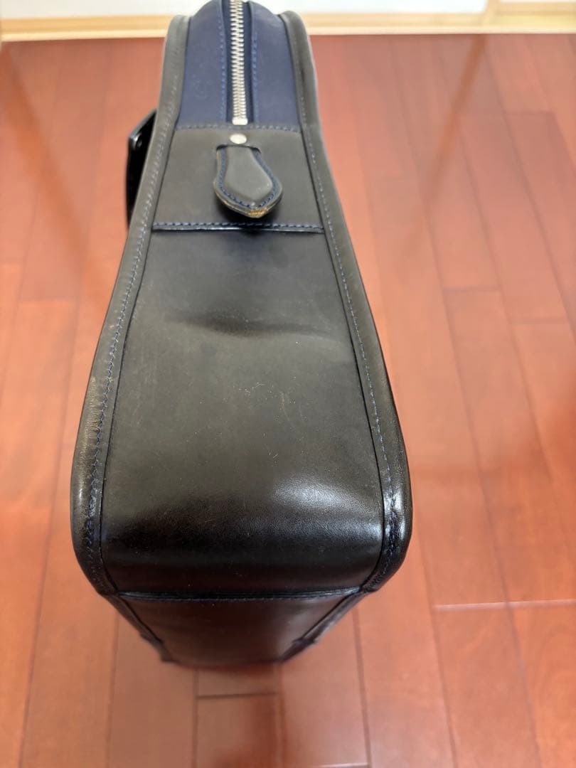 フェリージ　ビジネスバッグ　8637/2　オールレザー　紺ネイビー　保存袋付き