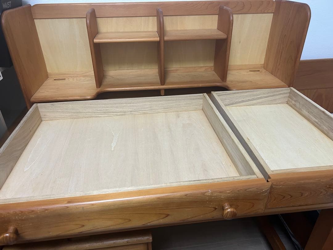 【単品】檜木デスクの机のみの出品送料込み