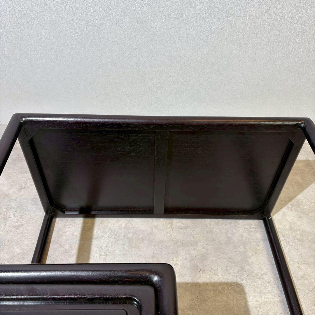 脚付茶棚　唐木　リメイク家具　和家具　時代家具　和モダン　ミニ茶棚　茶箪笥