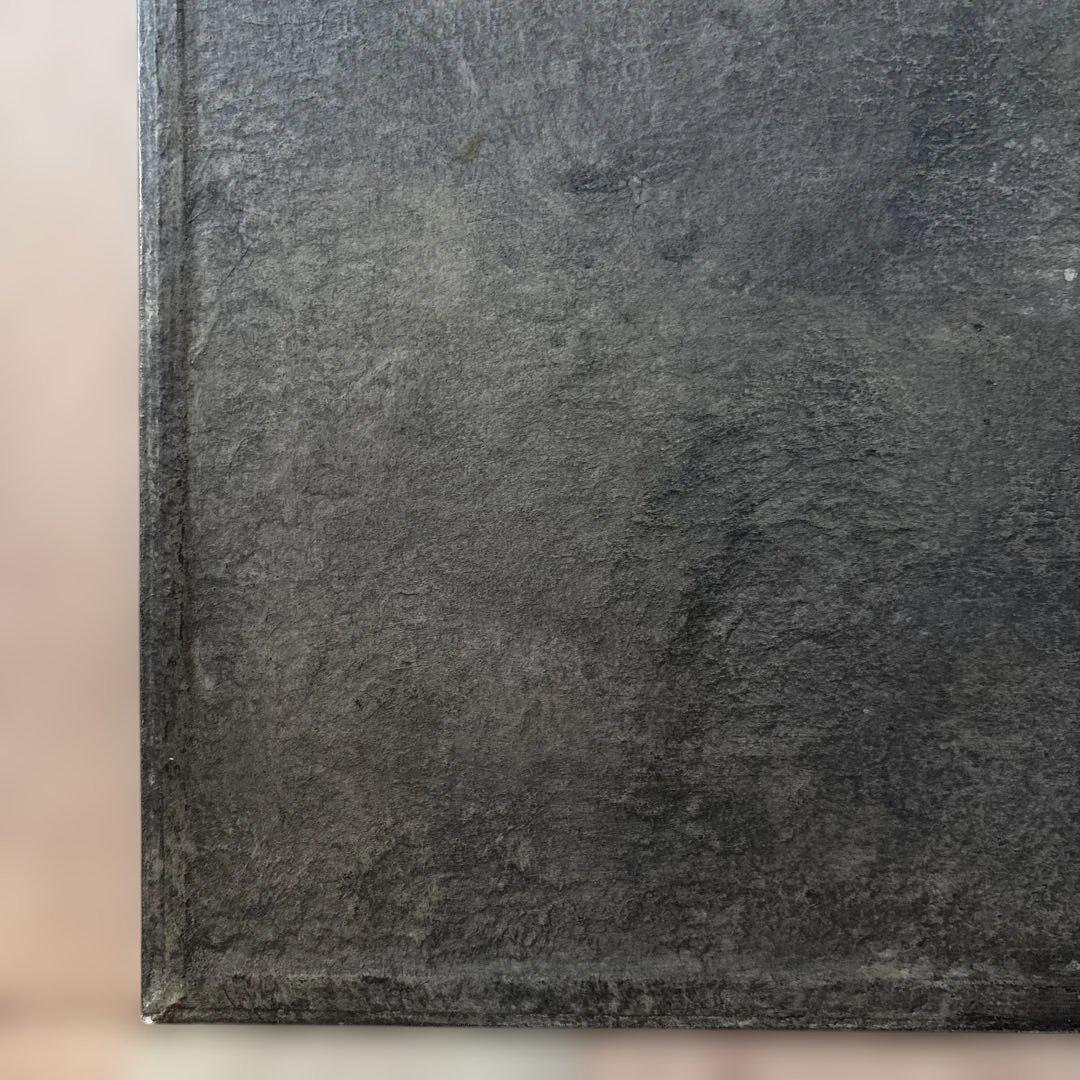 ハタノワタル 敷板 ランチョンマット 和紙 アルミ／グレー 灰色 作家もの ①