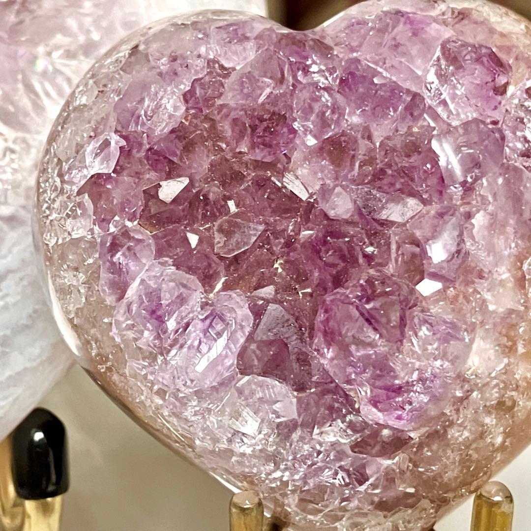 Summer Sale【A】ハイクオリティ✴︎アメジストアゲートハートシェイプ