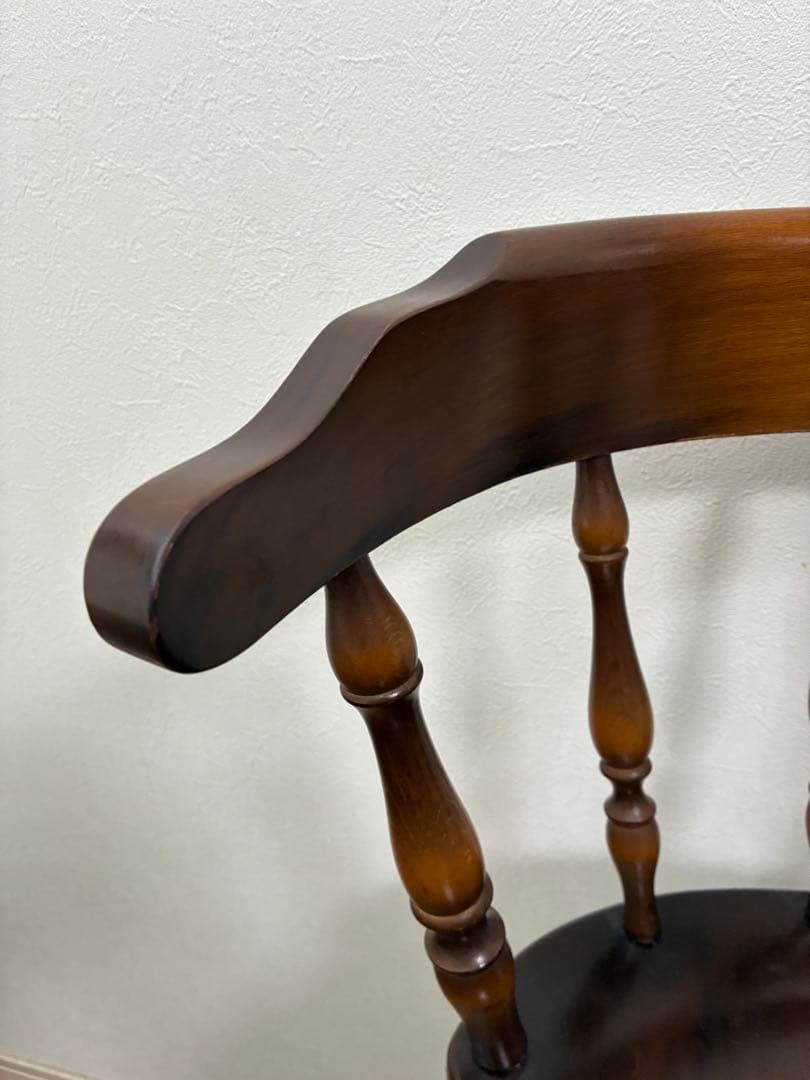 飛騨産業　キツツキマーク ハイチェア　カウンターチェア 回転椅子④