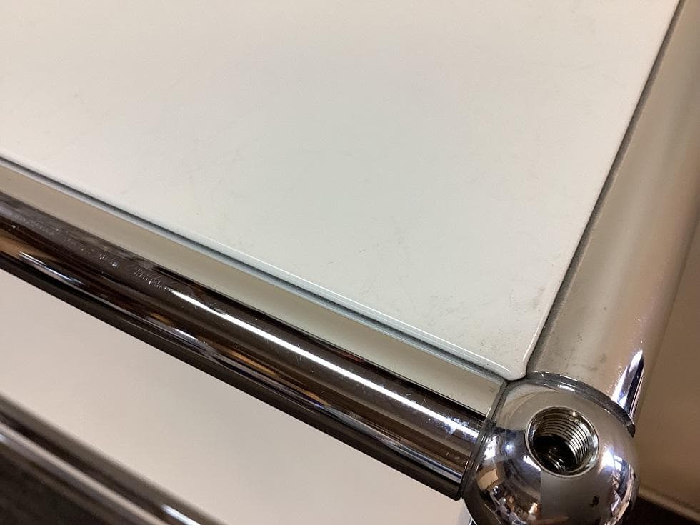 USMハラー ３段 オープンキャビネット シェルフ ピュアホワイト　引き出し