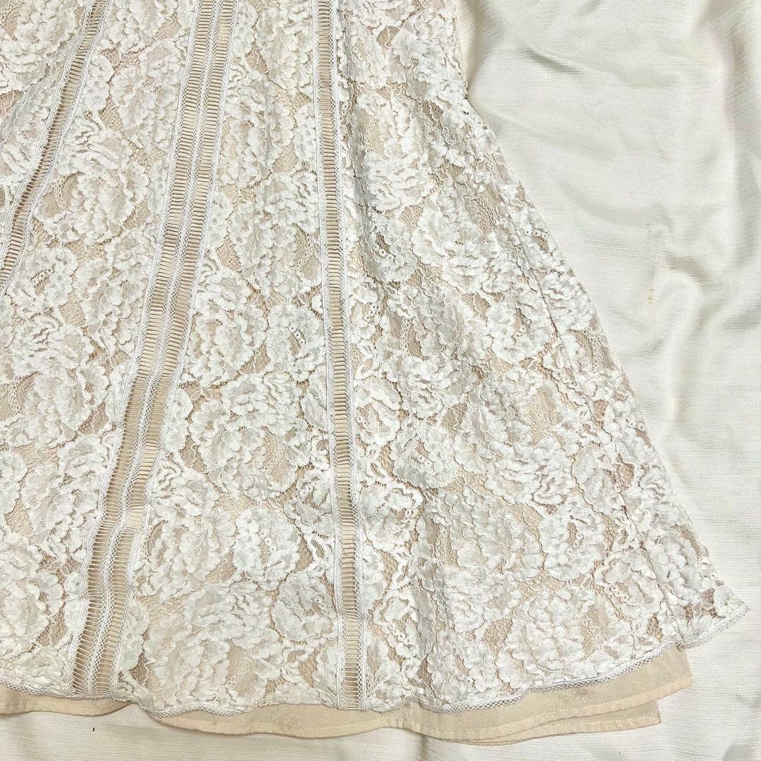 エルケイ　settan sugar ホワイトレースドレス Sサイズ