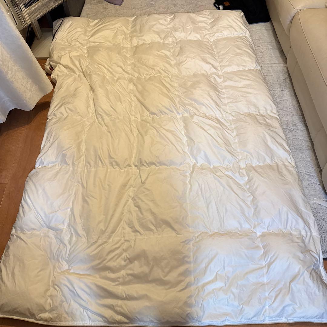 美品　昭和西川 ミクロガード 140-210掛け布団 アレルギー対策 清潔素材