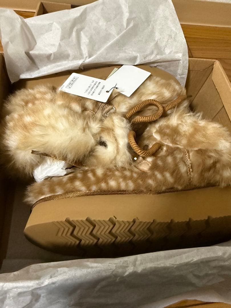 niko and バンビ柄 モカシンブーツ S 23.0cm 即完売品