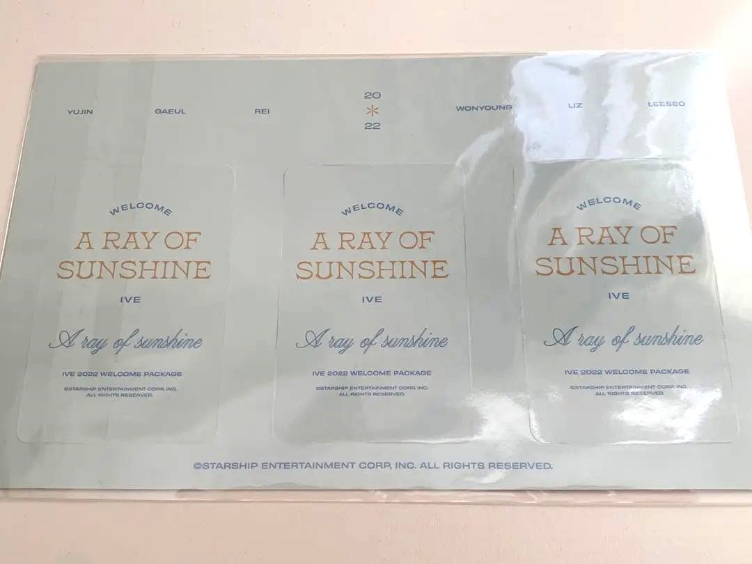 IVE シーグリ 2022 スタシ特典 トレカ 3枚 ウォニョン リズ レイ