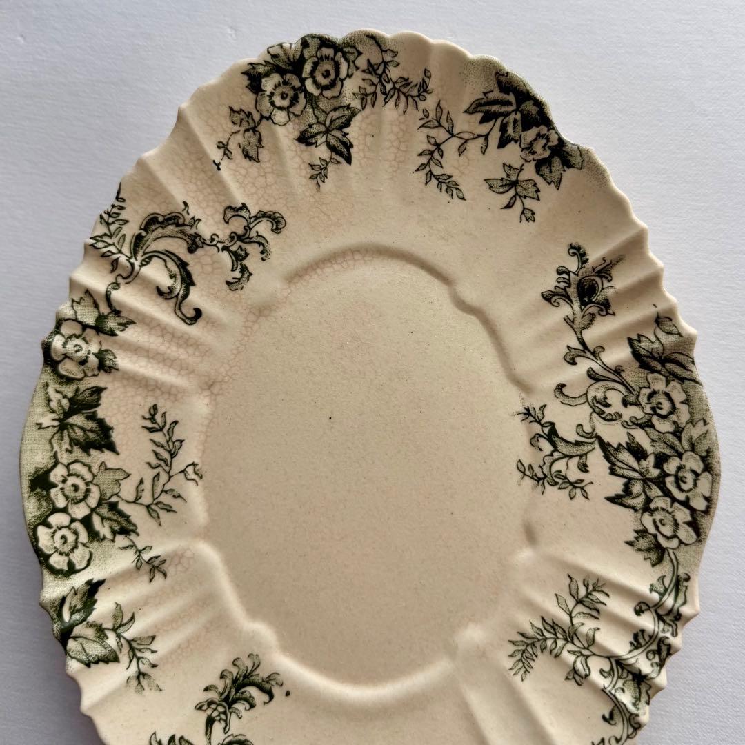 【新品・未使用】長峰菜穂子 絵皿 花柄 ケーキプレート