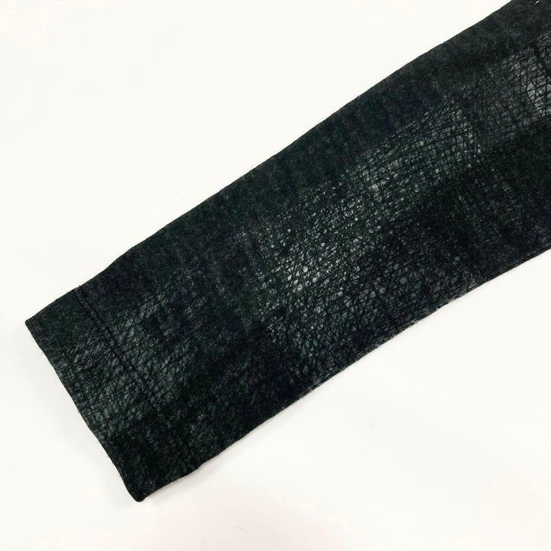 Y's ワイズ 美品21AW ウール 手書き チェックプリント カットソー 2