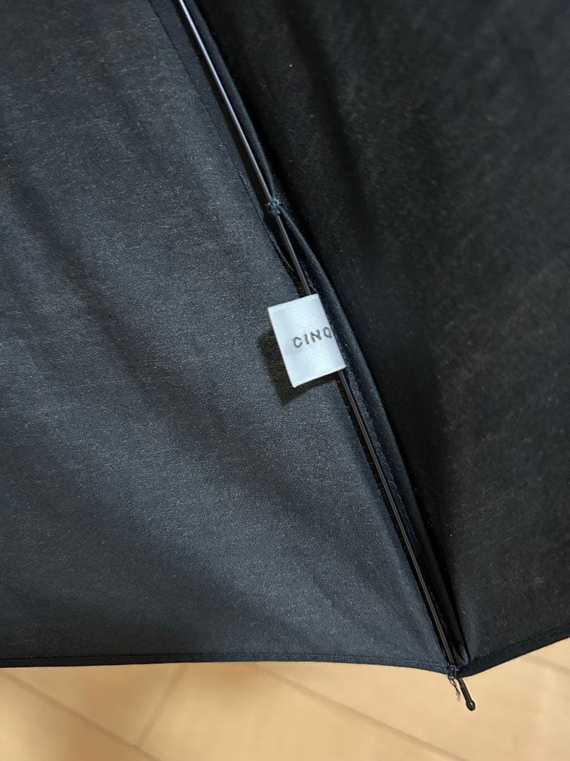 CINQ サンク 折りたたみ傘　黒　日傘　晴雨兼用