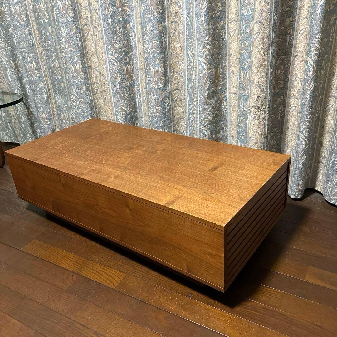 【良品】広松木工 VERA CREPA センターテーブル ウォールナット 収納