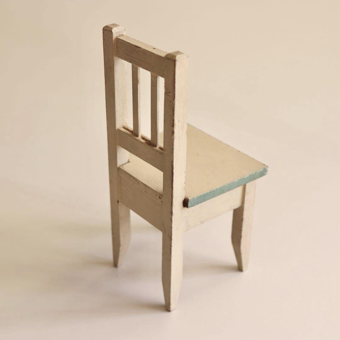 アンティーク　ドール家具　椅子　木製　ドールハウス　ミニチュア