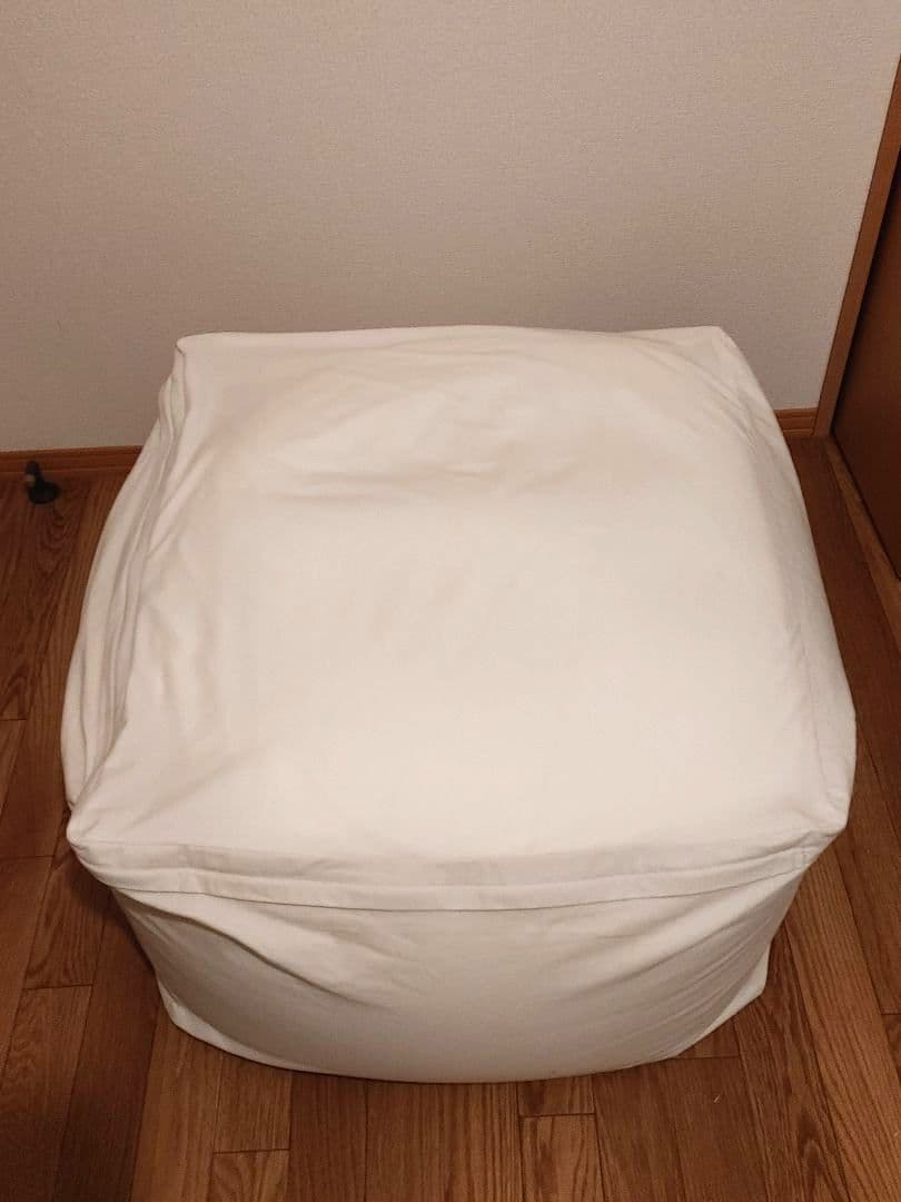 無印良品　体にフィットするソファ&カバー　ビーズクッション 65×65×43cm