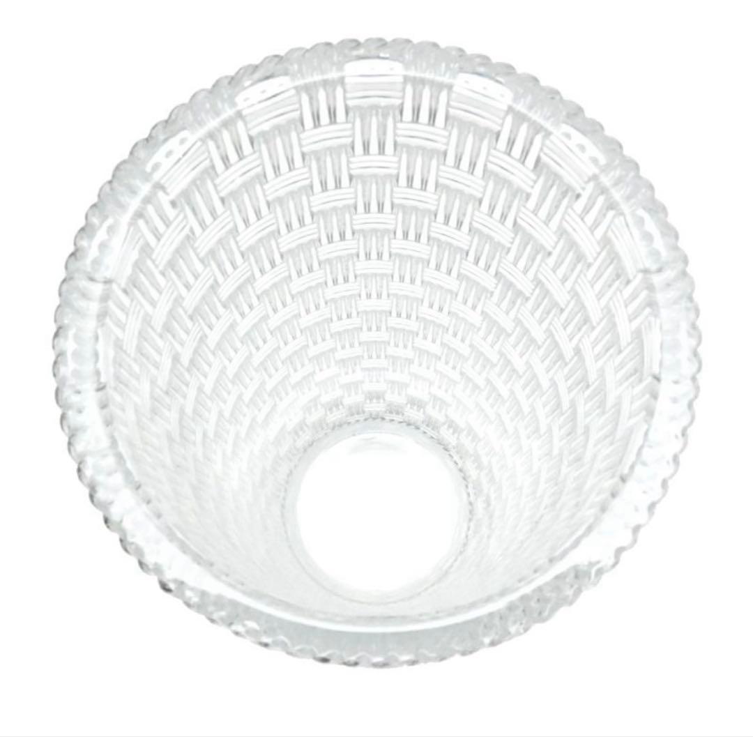 【TIFFANY&Co.】新品クリスタル花瓶 編み込み模様　フラワーベース