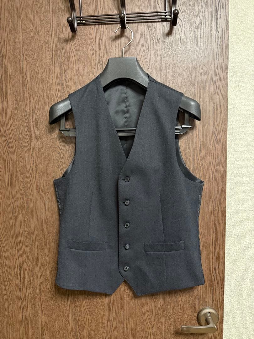 A6新品未使用！超お買得品！秋冬グレー3ピーススーツ！極小訳のみ！ウォッシャブル