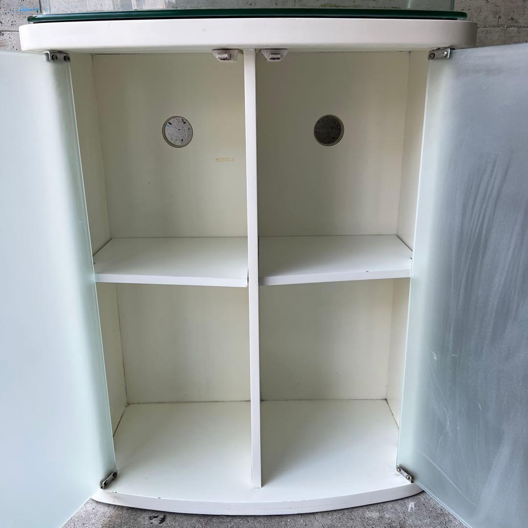 【セット・美品】ルノアール600 アクアシステム 60cm曲げガラス水槽