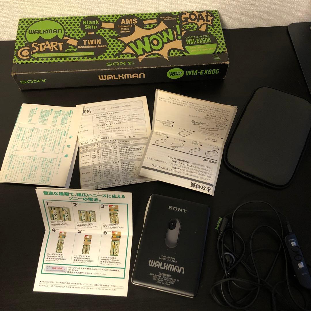 【美品】Sony WM-EX606 ソニー　ウォークマン　カセット　箱あり