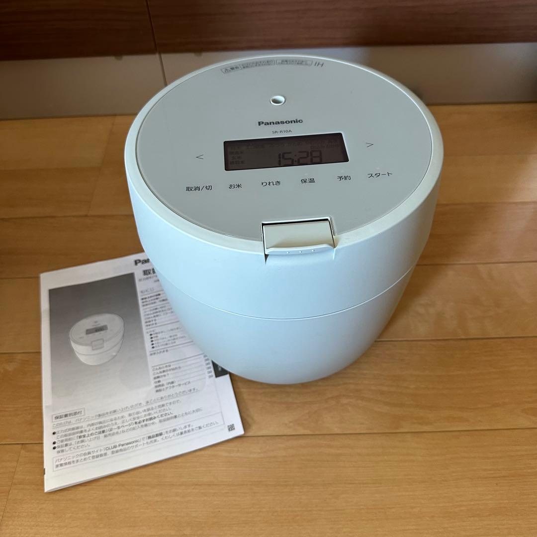【美品】パナソニック 炊飯器 5合 圧力IH 炊飯ジャー SR-R10A