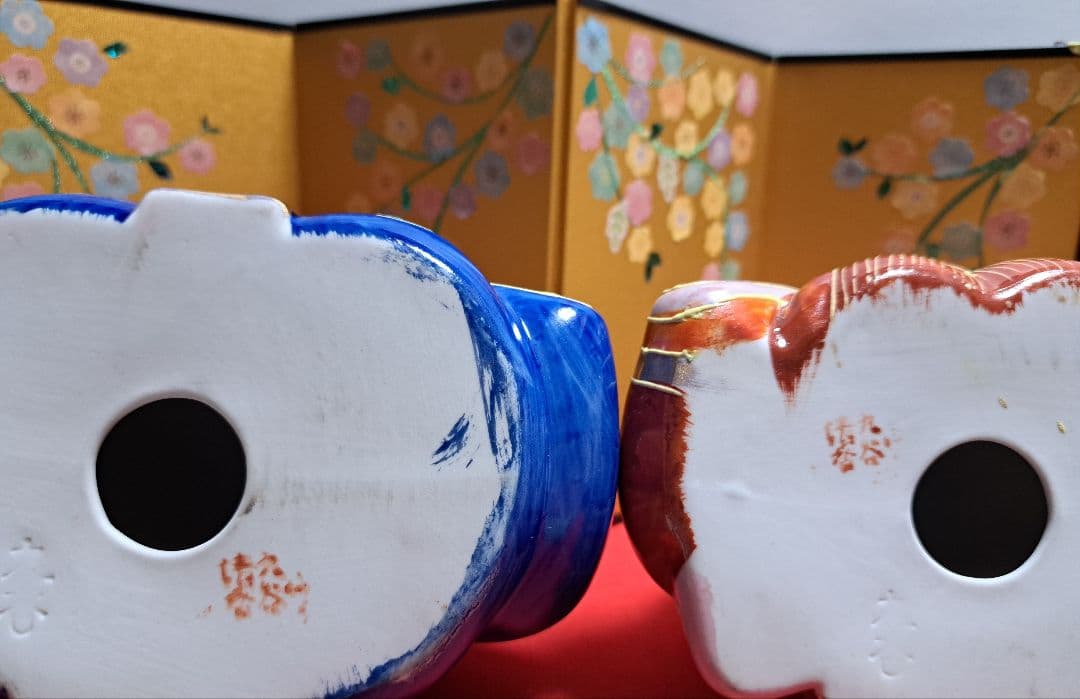 k-② 九谷焼 ひな人形 5号 親王飾り 清香作