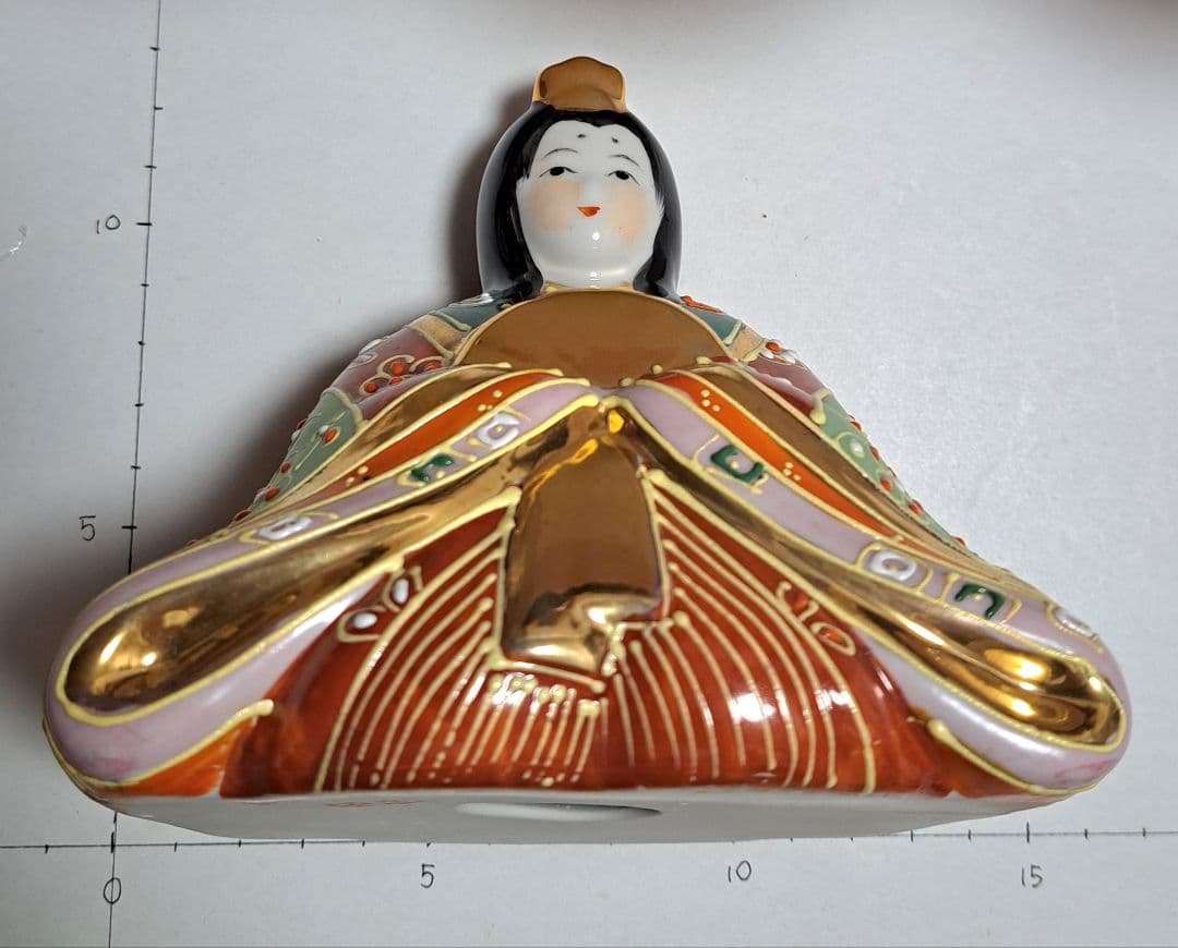 k-② 九谷焼 ひな人形 5号 親王飾り 清香作