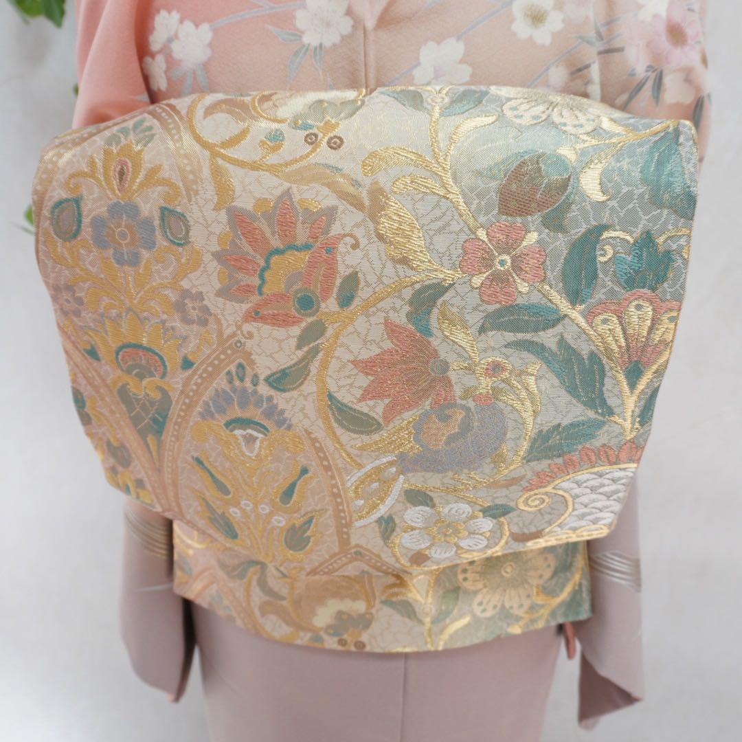 訪問着フルセット　296▪︎ 正絹　卒業式　入学式　お宮参り　七五三　披露宴