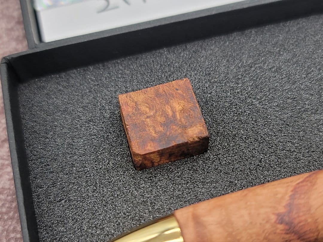 新品　こぶた工房　ローズウッド瘤　極上杢　ボールペン