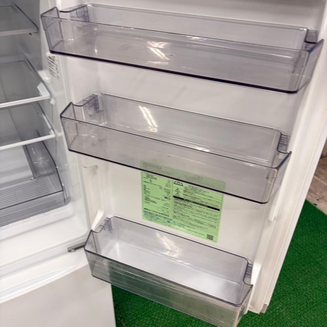 612 東芝　冷蔵庫　一人暮らし　200L弱　美品　洗濯機も有　徹底清掃済み