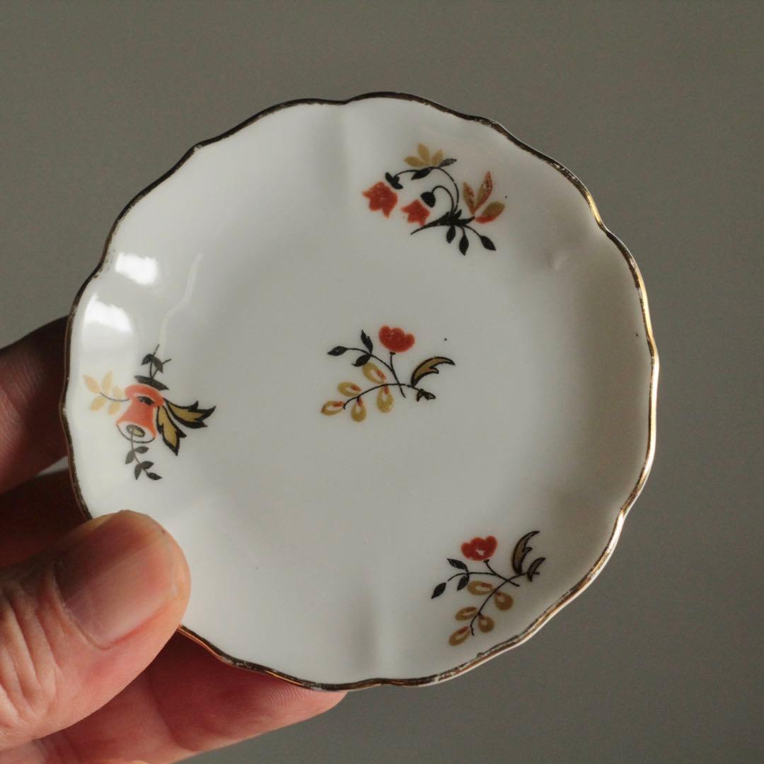 チェコ かわいらしい 小皿 4枚セット 古道具 アンティーク