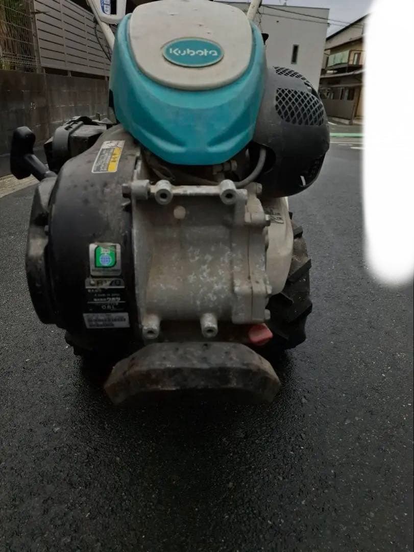 クボタ TR6000 陽菜 ミニ耕運機 ブルー溝浚器 付き