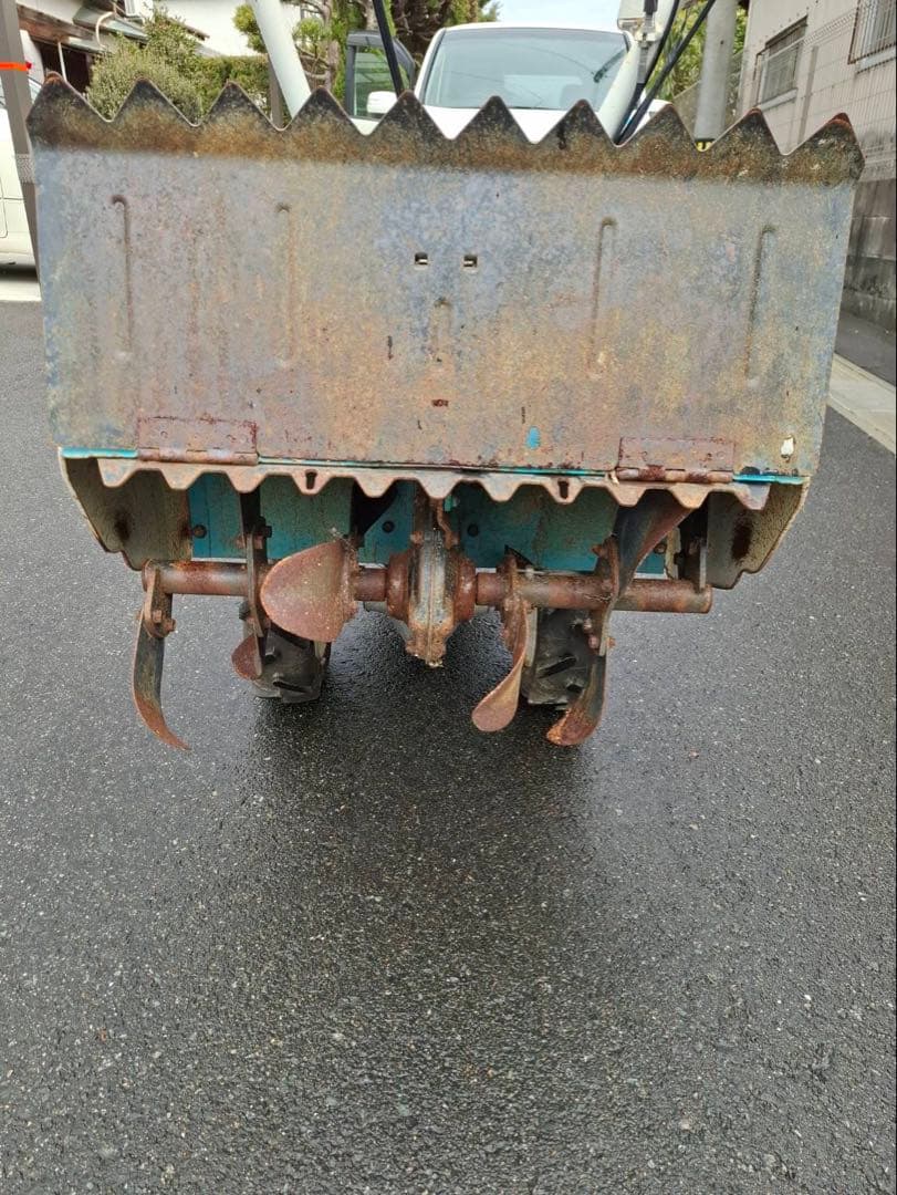 クボタ TR6000 陽菜 ミニ耕運機 ブルー溝浚器 付き