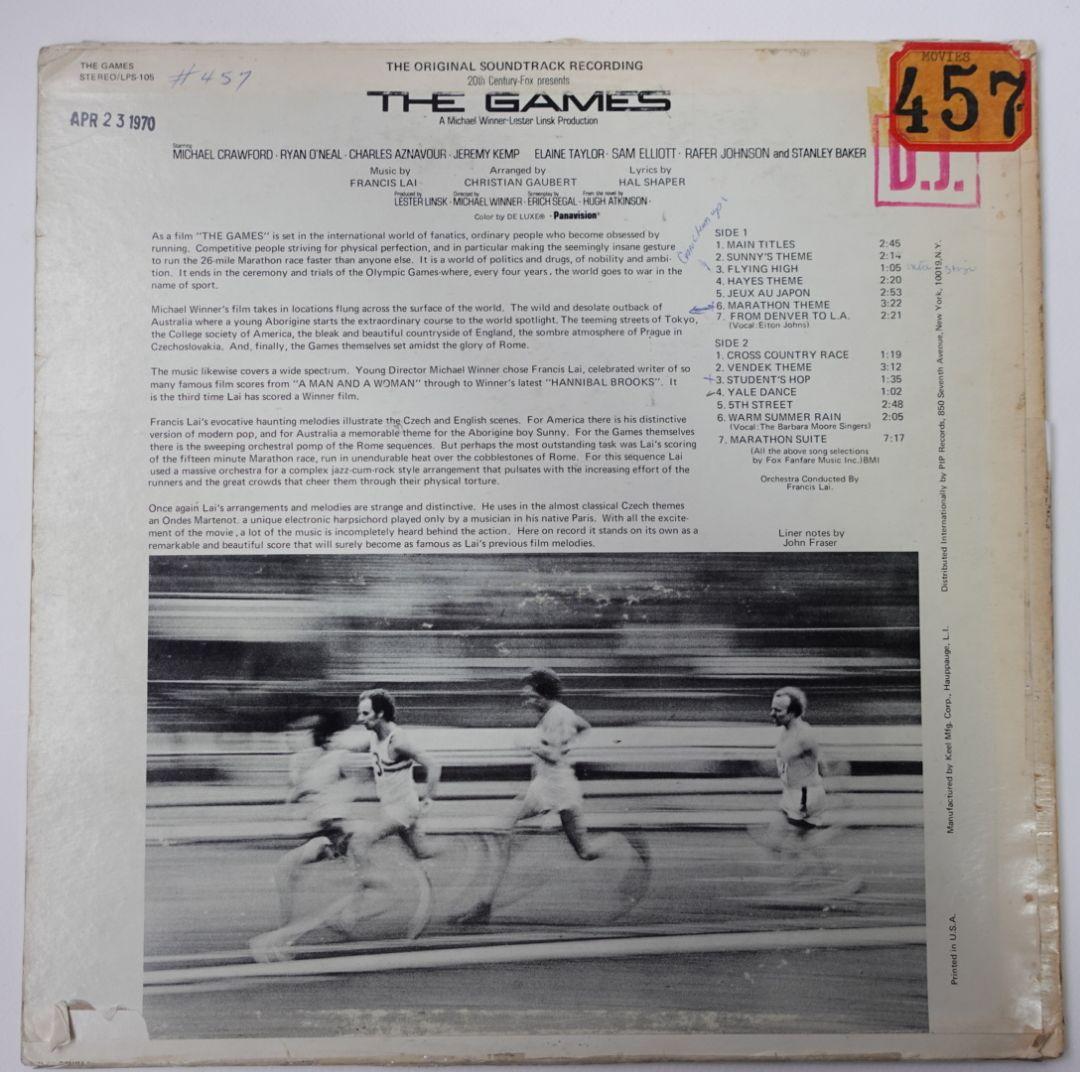 【稀少US盤1970年】フランシスレイ 栄光への賭け THE GAME サントラ