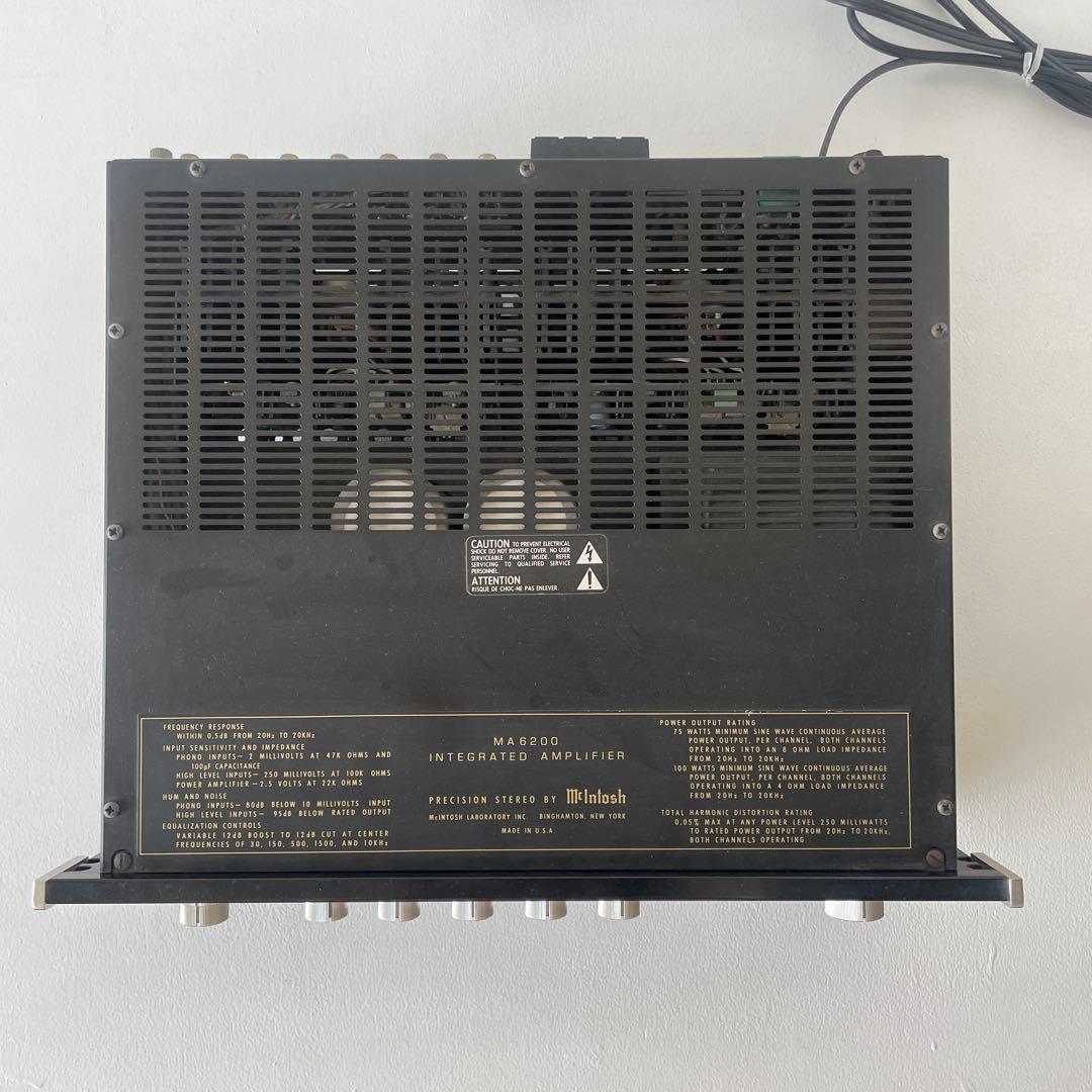 McIntosh MA6200 プリメインアンプ ＊引き取り割アリ＊
