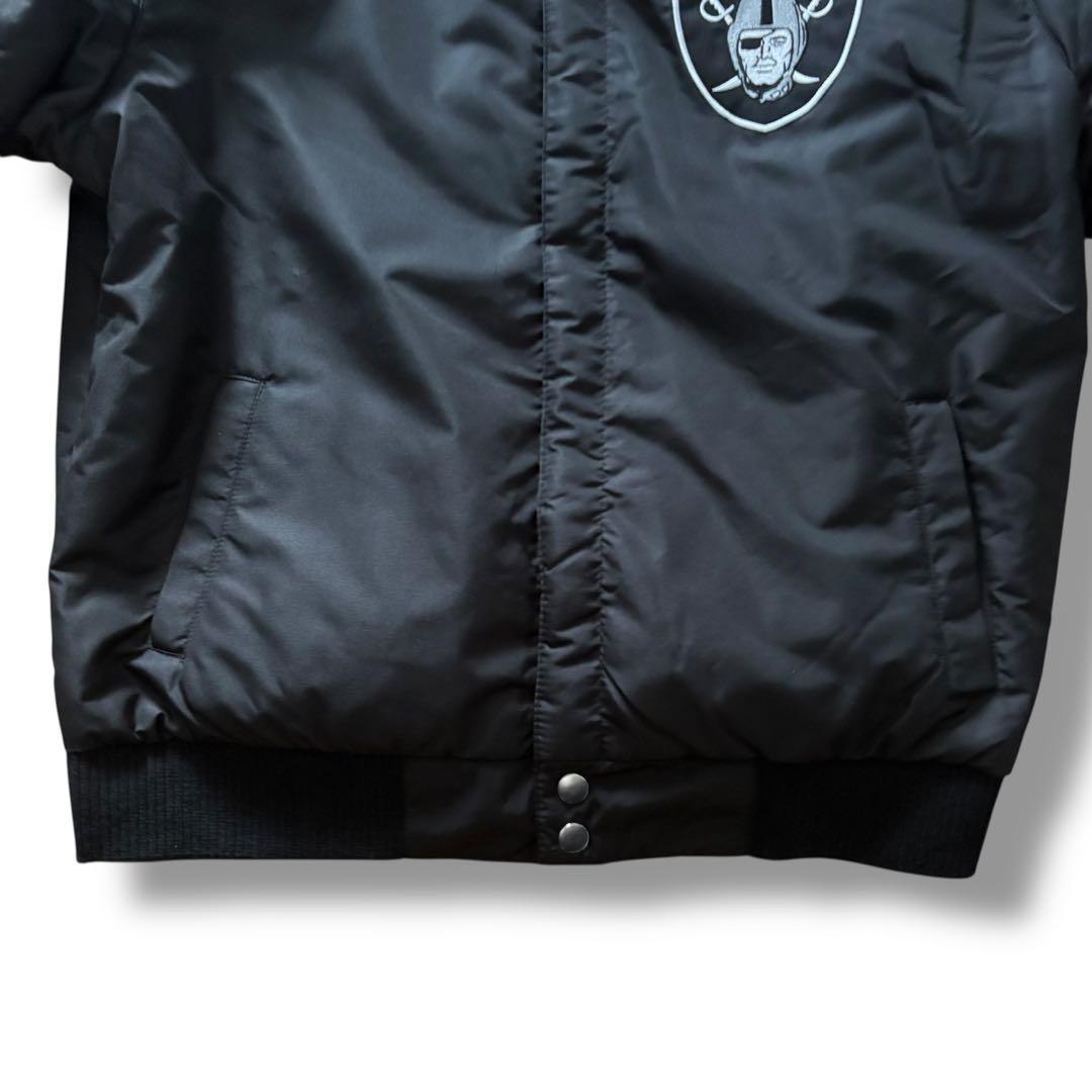 NFL レイダース スタジャン リバーシブル ブラック Lサイズ